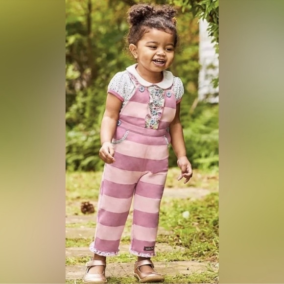 Matilda Jane World Traveler Overalls Infant Girls Size 6-12 months - Picture 2 of 9